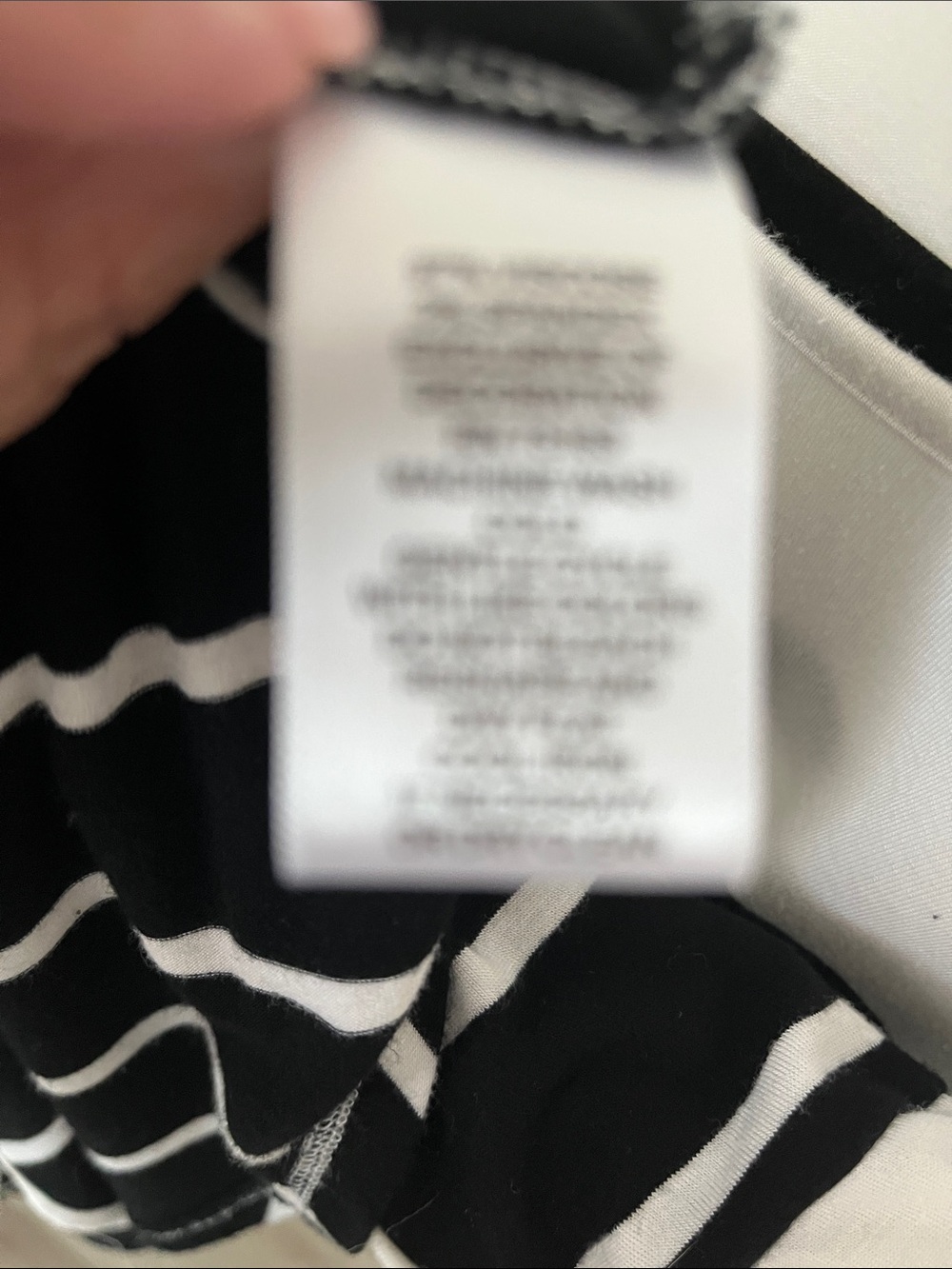 Cable & Gauge Black and White Striped Short Sleeve Tee - Picture 4 of 4